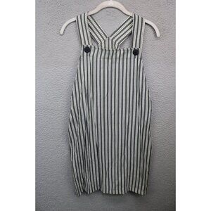 Rampage Vintage Jumper Dress-Straps-Size 7-Striped-Y2K-90's-Side Zip